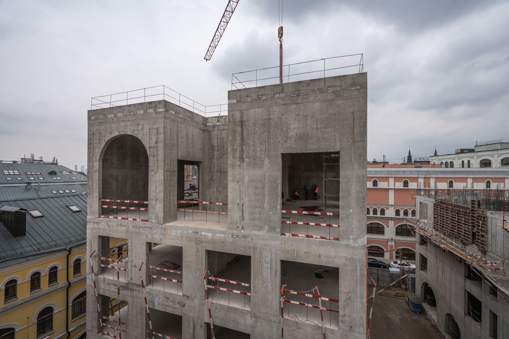 Ход строительства особняков «Ильинка 3/8» в мае