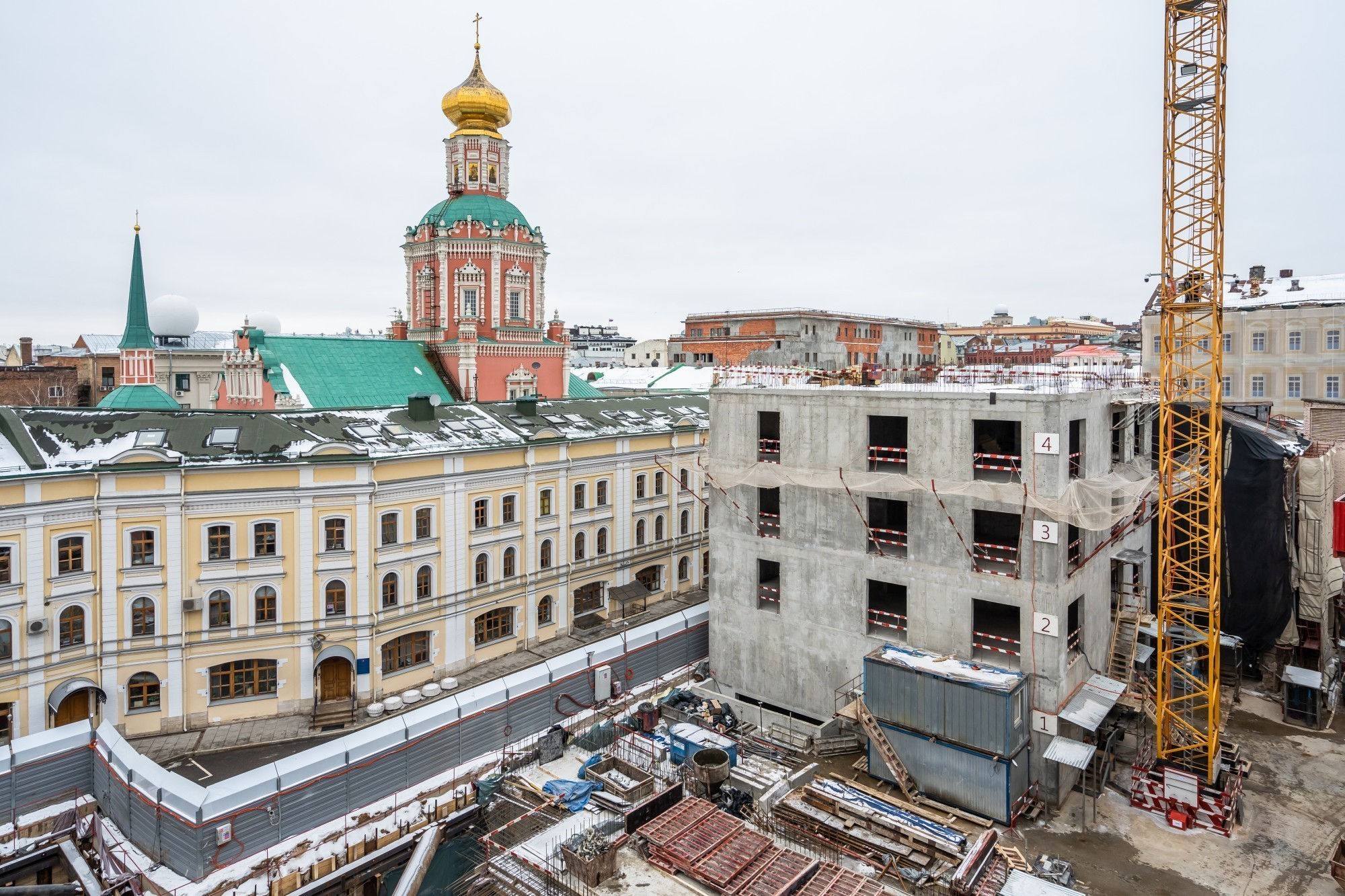 Ход строительства комплекса «Ильинка 3/8» в феврале