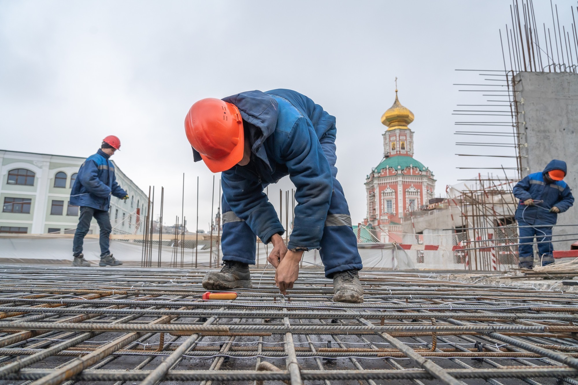 Ход строительства комплекса «Ильинка 3/8» в январе