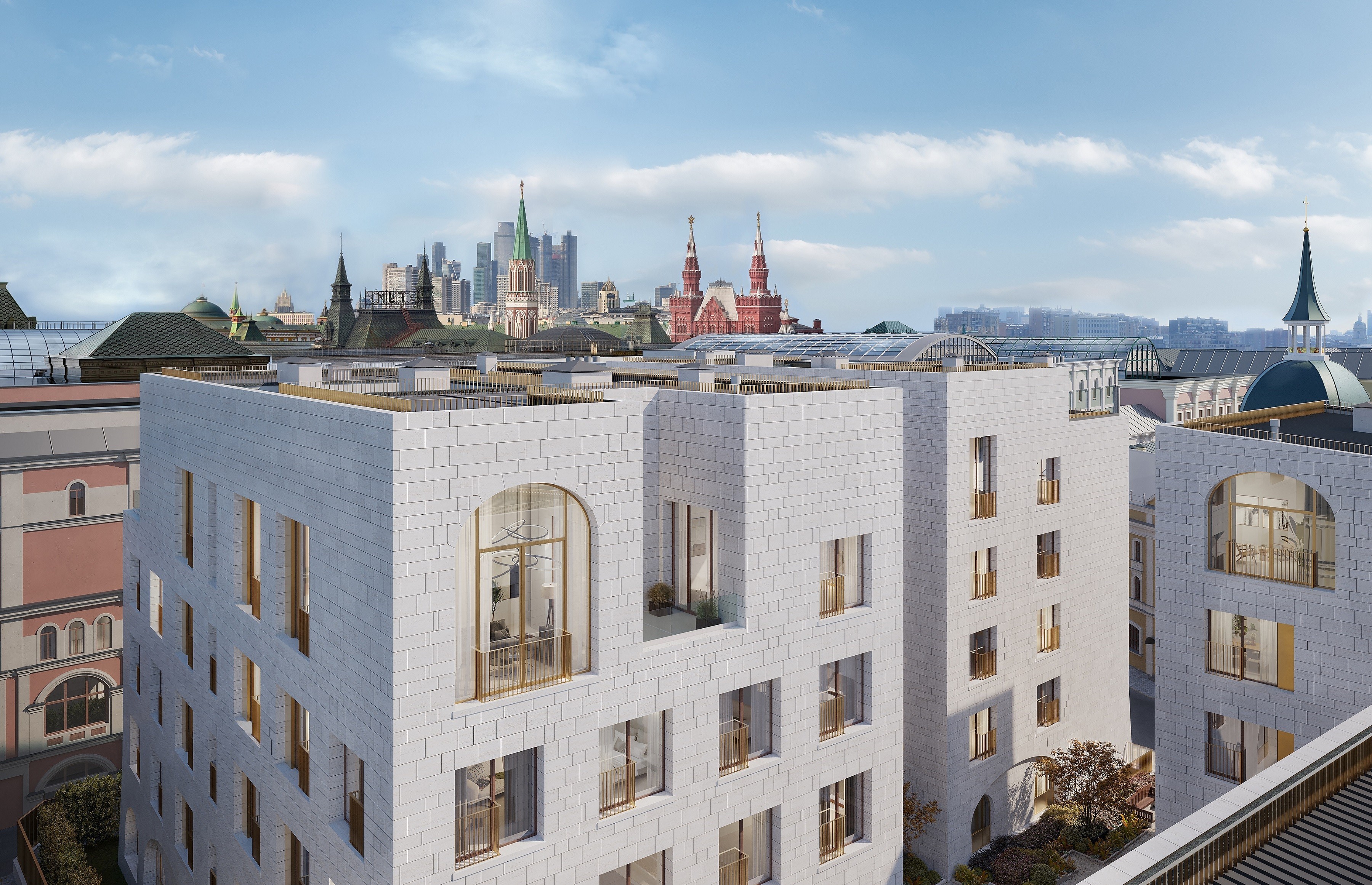 Sminex-Интеко завершил монолит четырёх клубных особняков «Ильинка 3/8»